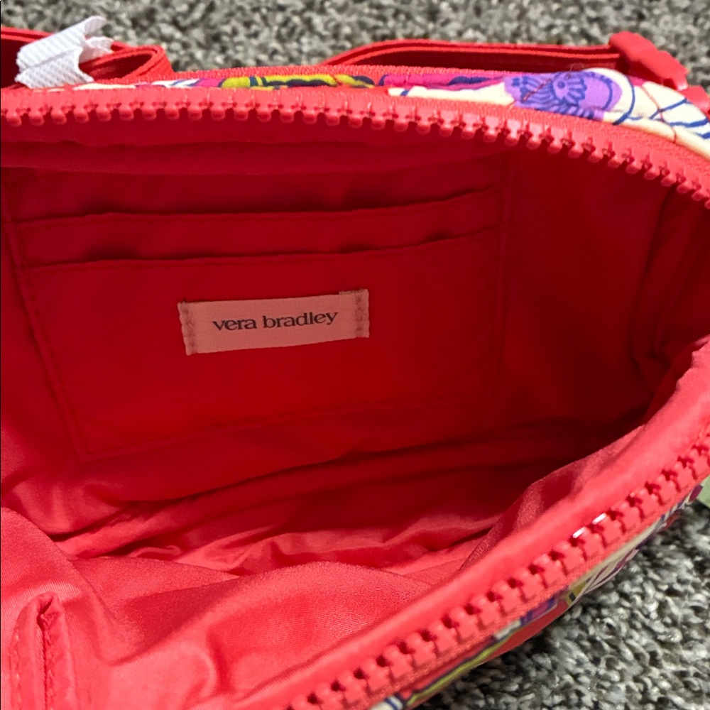 ๐ฆ NWT $40 Vera Bradley SWIRLING POPPIES Crossbody Sling Fanny/Waist Bag - Picture 4 of 7